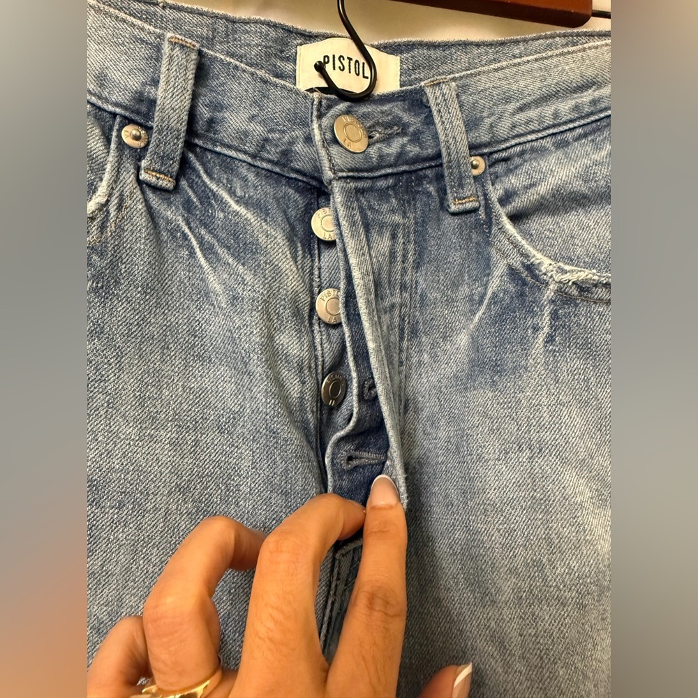 Pistola Women's Distressed High-Waisted Jeans Size: 27 - Picture 3 of 6